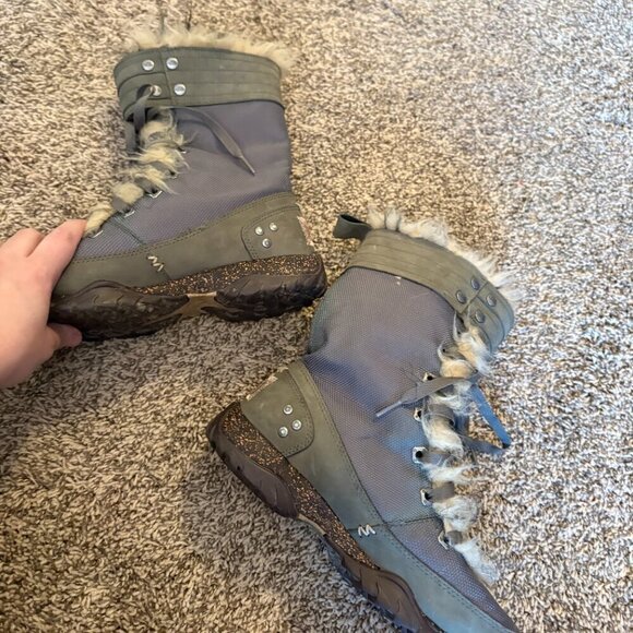 The North Face Military Lace Up TNF NSE 4-3284 Winter Boots - Picture 4 of 8